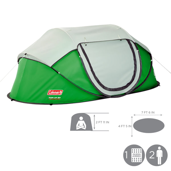 pop up tent xl Coleman Popup 2 Tent [2000014781] – The Flickering Lantern