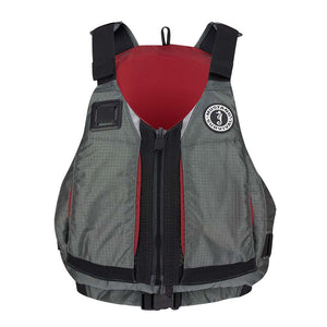 Mustang Womens Rebel Foam Vest - Grey/Red - Small/Medium [MV7051-9-S/M-216]