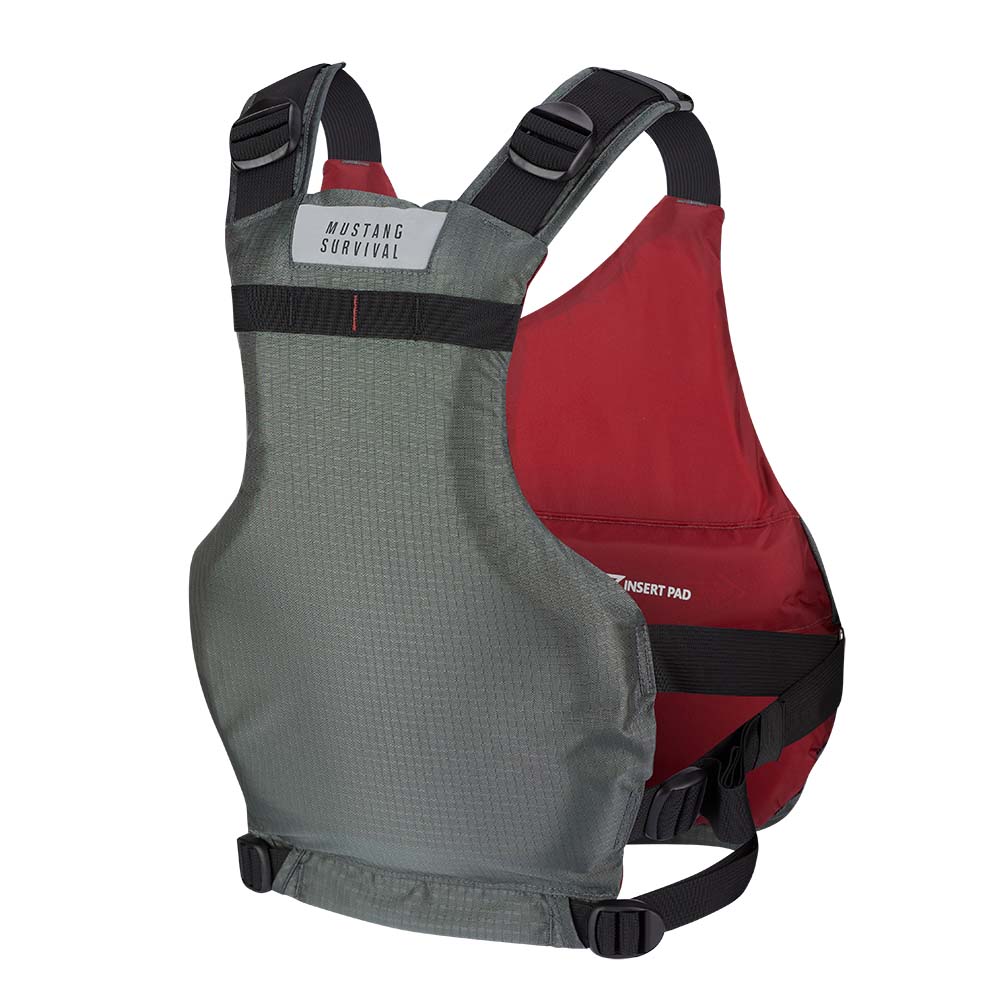 Mustang Womens Rebel Foam Vest - Grey/Red - Large/XL [MV7051-9-L/XL-216]