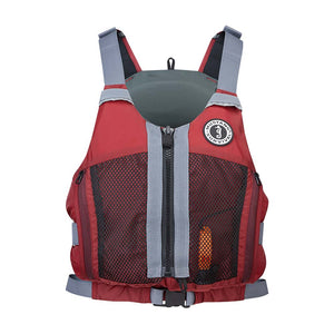 Mustang Womens Destiny Foam Vest - Merlot/Grey - Small/Medium [MV7050-860-S/M-216]