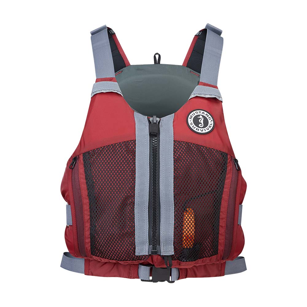 Mustang Womens Destiny Foam Vest - Merlot/Grey - Large/XL [MV7050-860-L/XL-216]