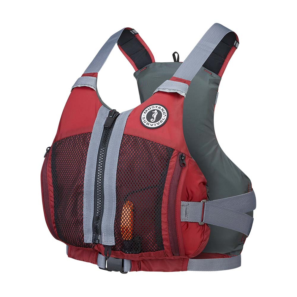 Mustang Womens Destiny Foam Vest - Merlot/Grey - Large/XL [MV7050-860-L/XL-216]