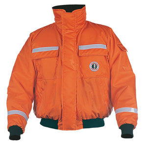 Mustang Classic Flotation Bomber Jacket w/Reflective Tape - Orange - XL [MJ6214T1-2-XL-206]