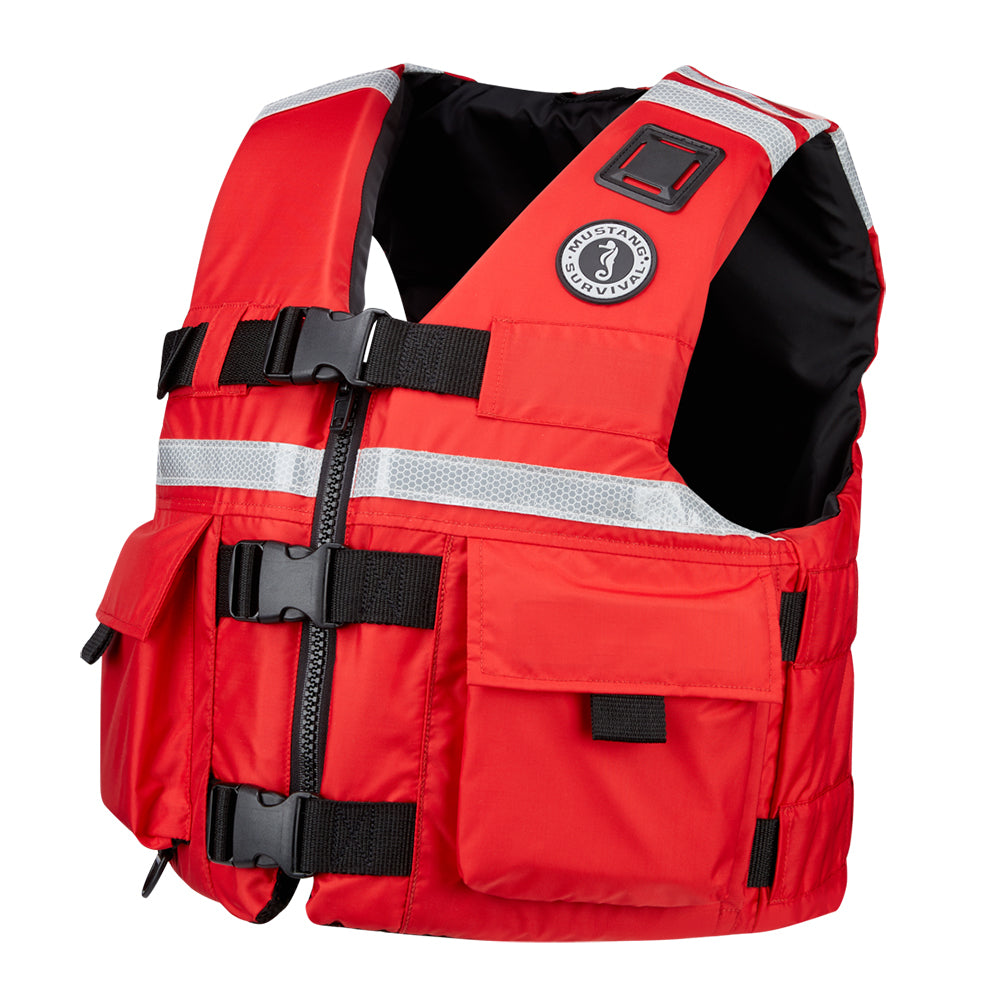 Mustang SAR Vest w/SOLAS Reflective Tape - Red - XXL [MV5606-4-XXL-216]