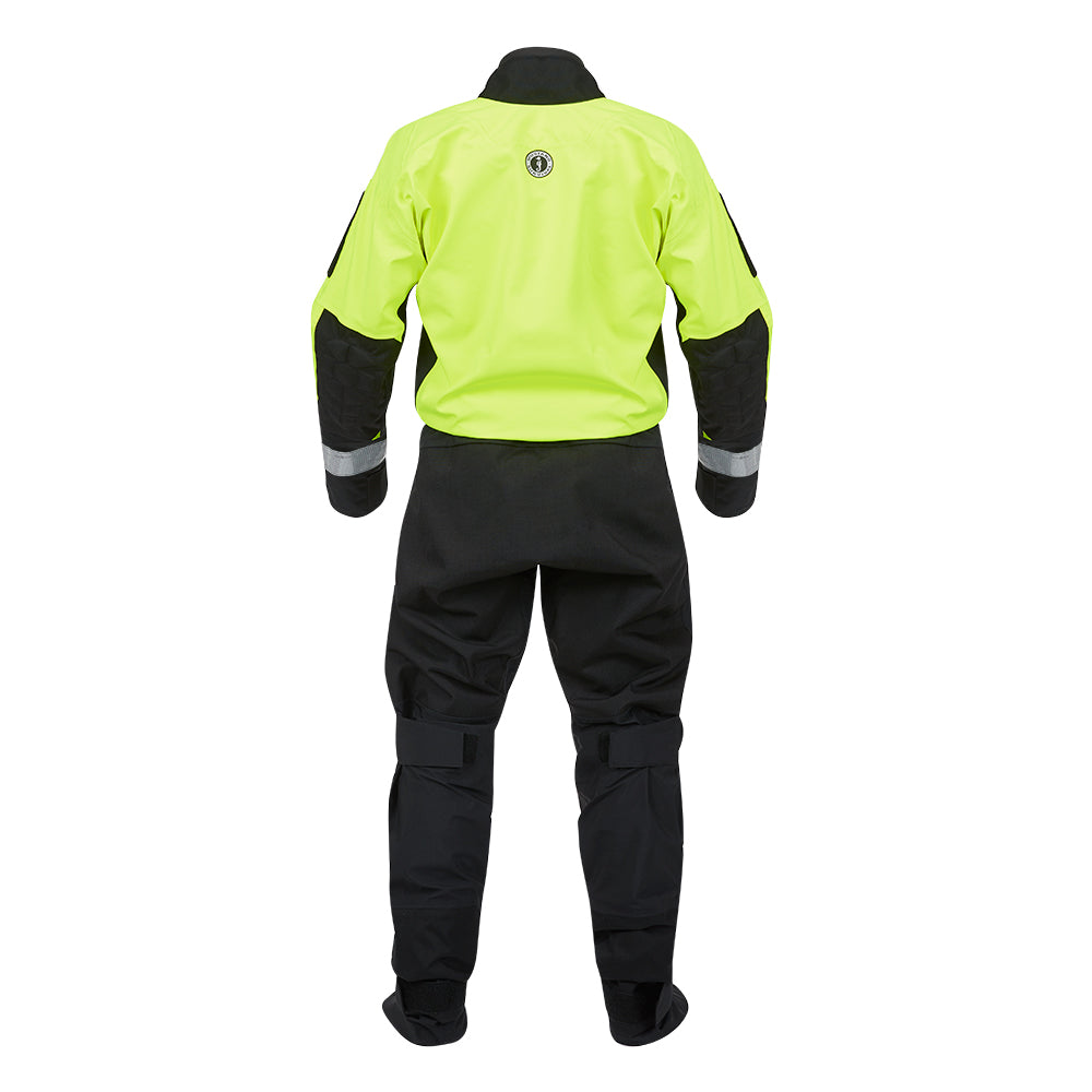 Mustang Sentinel Series Water Rescue Dry Suit - Fluorescent Yellow Green-Black - Small Regular [MSD62403-251-SR-101]