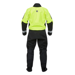 Mustang Sentinel Series Water Rescue Dry Suit - Fluorescent Yellow Green-Black - XXXL Long [MSD62403-251-3XLL-101]